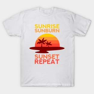 BEACH / NAUTICAL GIFT: Sunrise Sunburn Sunset T-Shirt